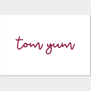 tom yum - maroon red Posters and Art